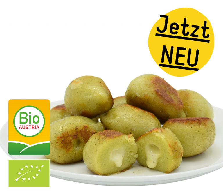 Bio gefüllte Pfandl-Gnocchi Spinat & Käse | Stadtküche Kasnudl GmbH